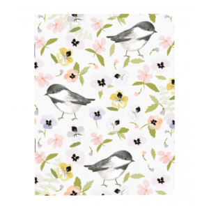 Journal de note Mésanges et pensées