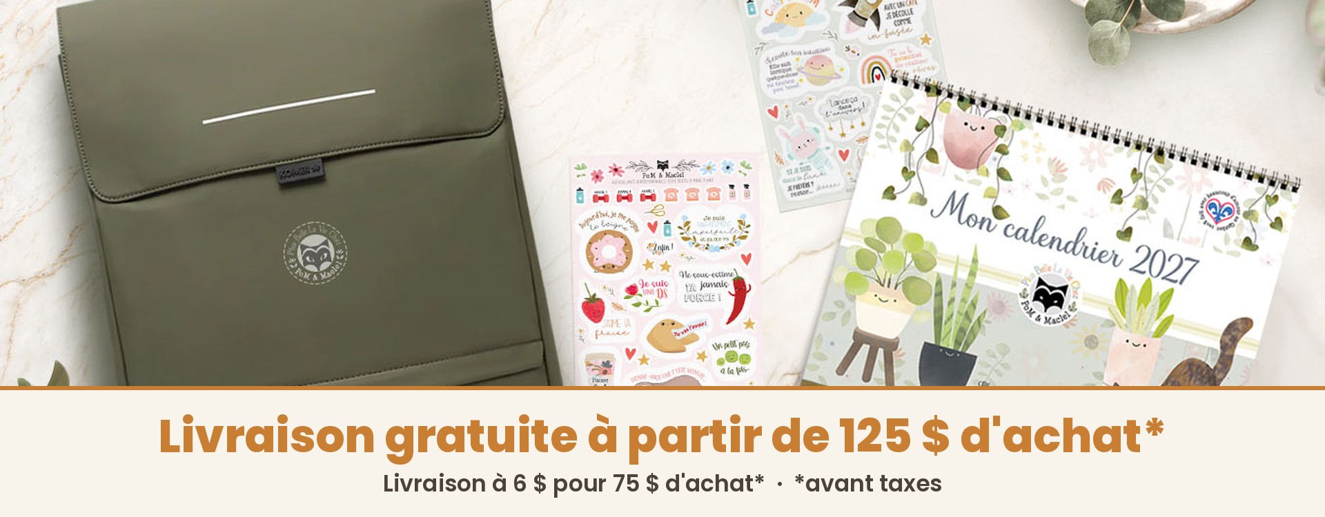 PoM & Maclel — livraison gratuite à partir de 125 $ d'achat